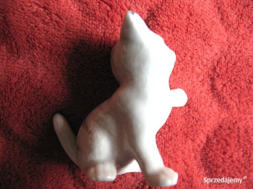Kot szary pręgowany kotek porcelana 55 x 55 x 4 Siedlce