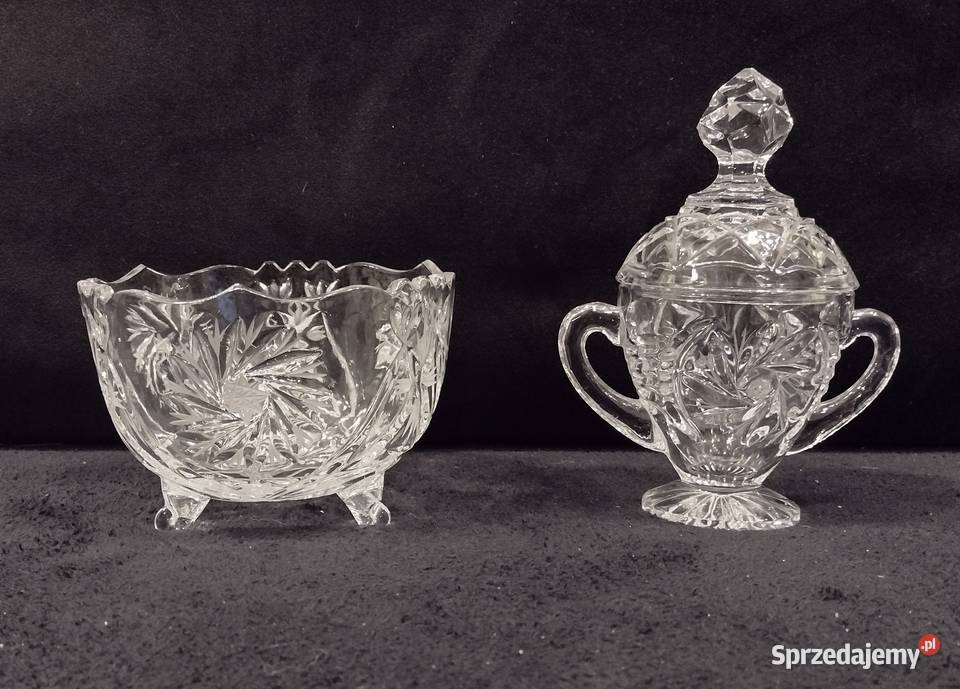 Cukiernica misabomboniera kryształ zestaw Libiąż