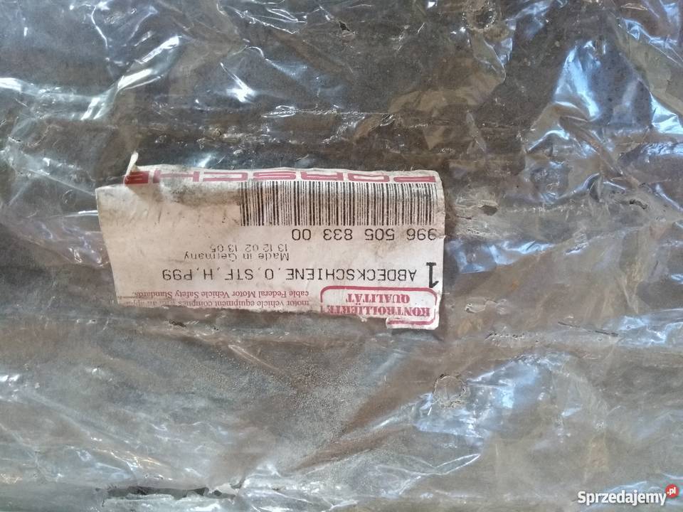 Listwa górna mocowania zderzaka tylnego Porsche Pilzno