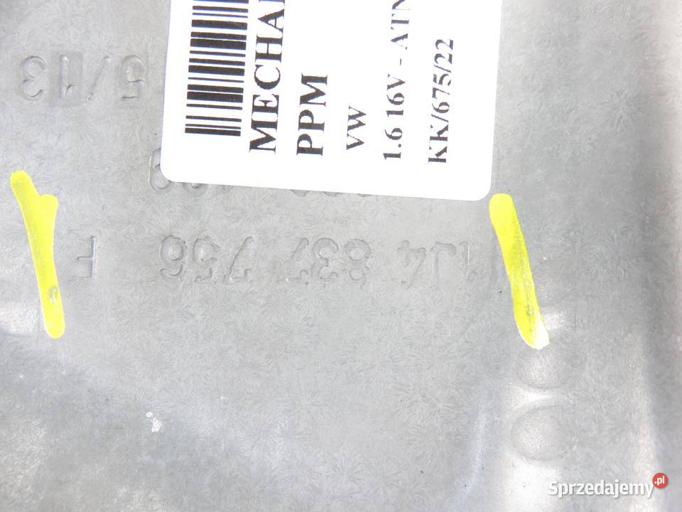 PODNOŚNIK SZYBY PRAWY PRZEDNI VW BORA 1J4837730N