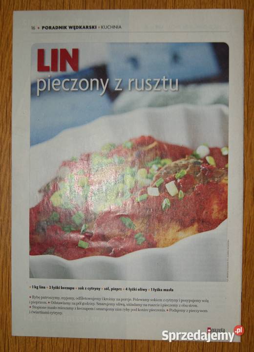 Poradnik wędkarski złowić rybę życia Lin 66 lubelskie Parczew