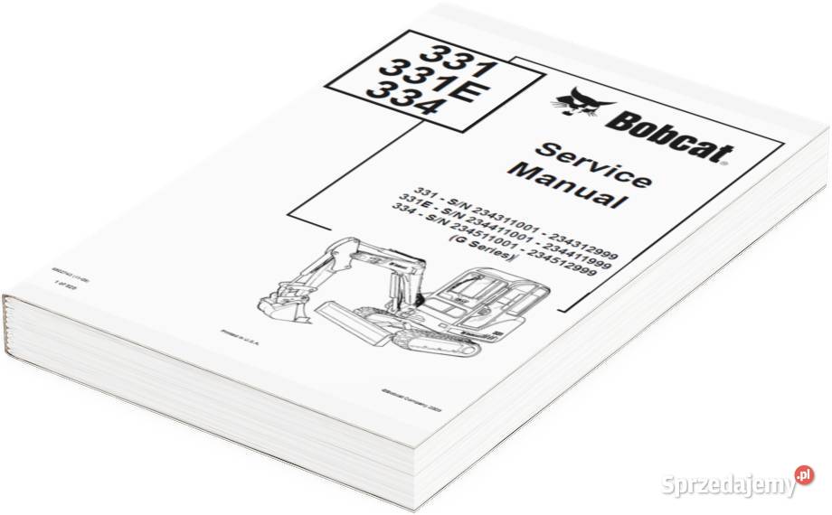 Bobcat 3093 Instrukcja katalog napraw obsługi Szamotuły