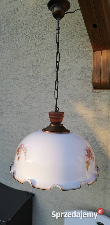 Lampa wisząca szklana stół żyrandol zwis stylowa Garwolin sprzedam