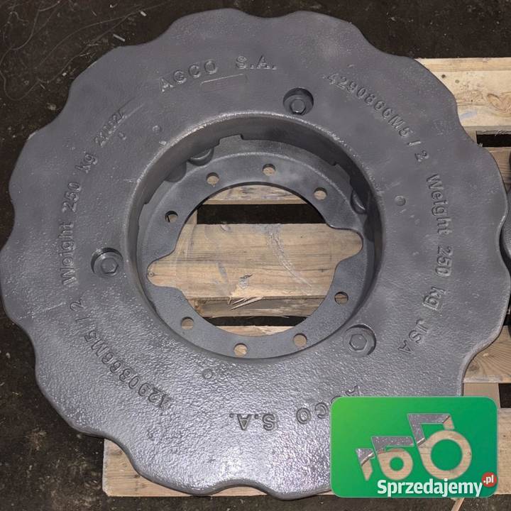 OBCIĄŻNIK KOŁA 250 4290866M3 4290866M5 Valtra Wilkowo