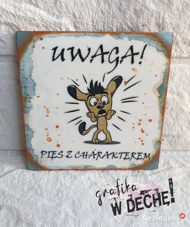 Magnes z psem rasa psów humor wielokolorowy