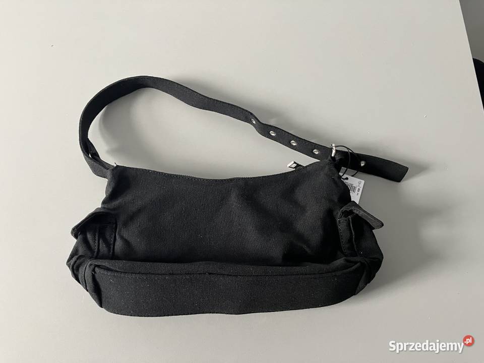 czarna torba torebka do reki kieszenie sinsay Torby i torebki sprzedam