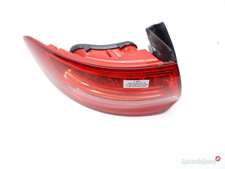 LAMPA LEWA LEWY TYŁ TYLNA W BŁOTNIK 8P4945095E