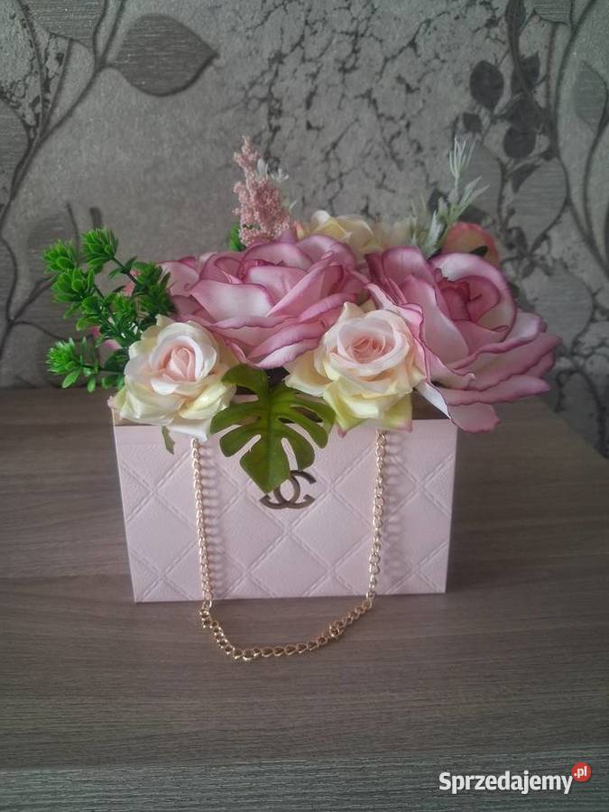 Torebka Chanel kwiatowa wielokolorowy śląskie Żywiec