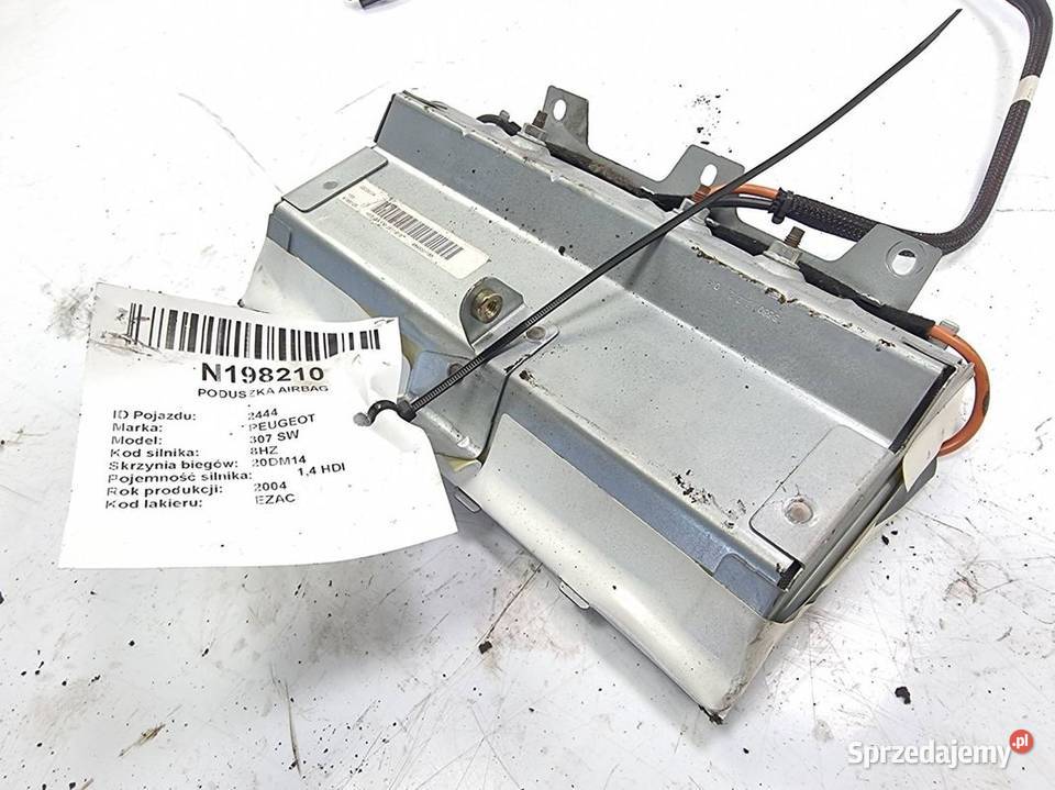 PODUSZKA AIRBAG PEUGEOT 307 SW 9645001180 Lipno sprzedam