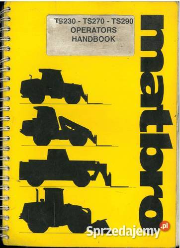 TS TR Matbro Instrukcja katalog napraw obsługi wielkopolskie Szamotuły sprzedam