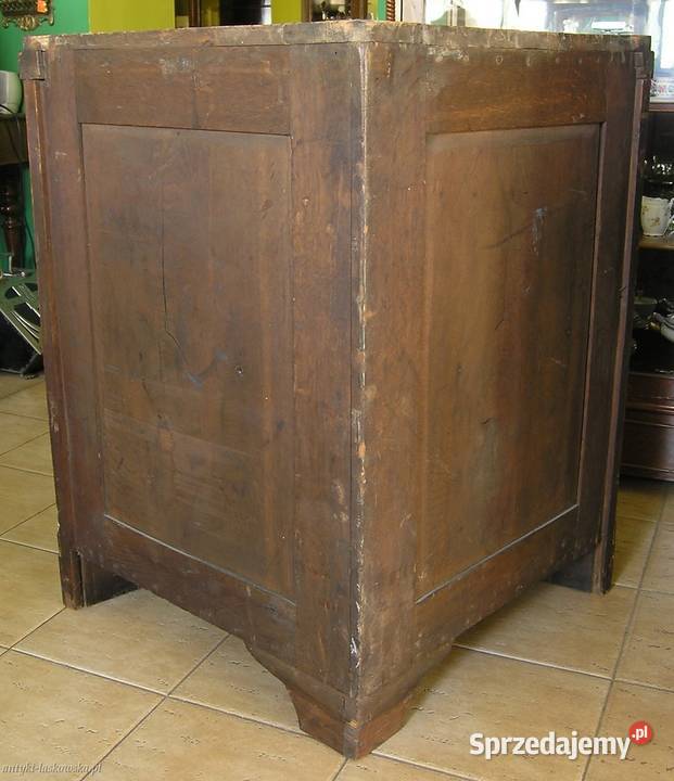 Rogówka cylindryczna Biedermeier mahoń