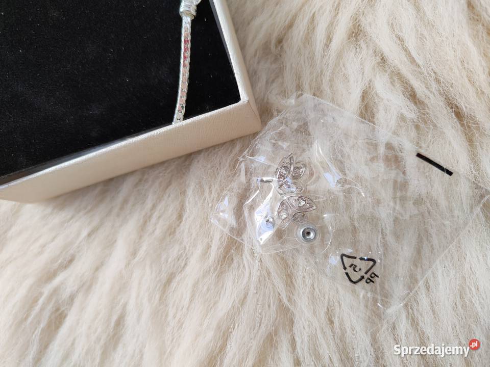 Avon Sparkling Leaves Zestaw biżuterii Naszyjnik Jasło