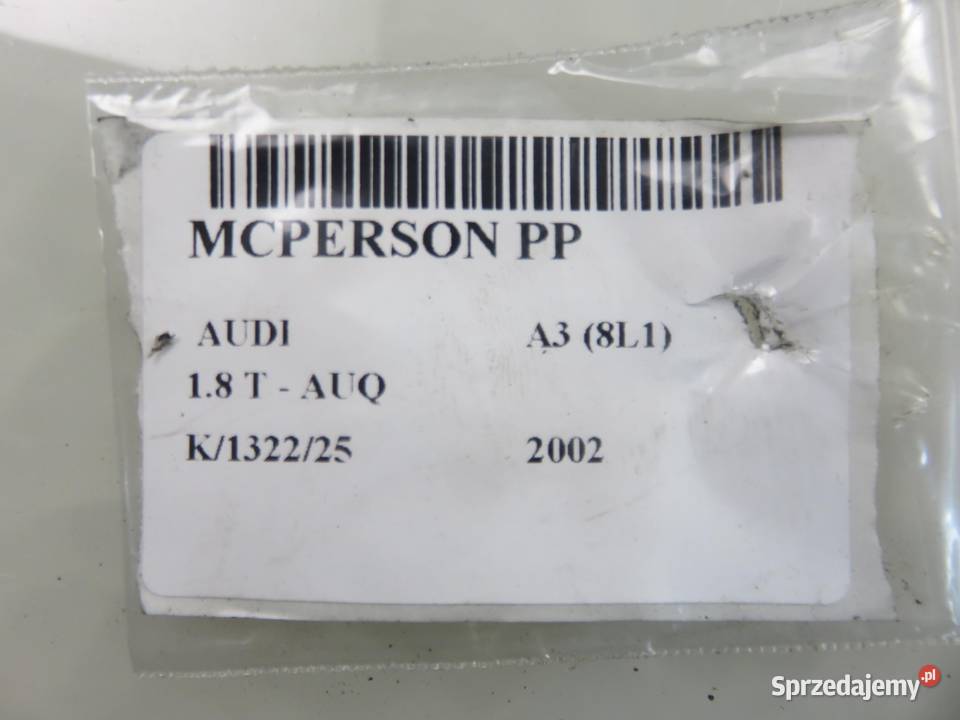 MCPERSON PRAWY PRZEDNI AUDI A3 8L 18 T JGM209S