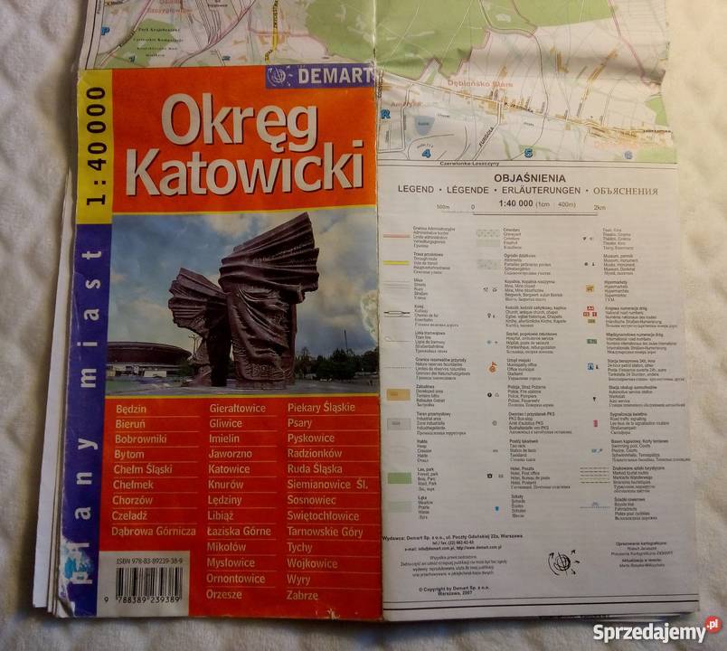 Stara Mapa okręg Katowic 2007 Rogoźnik