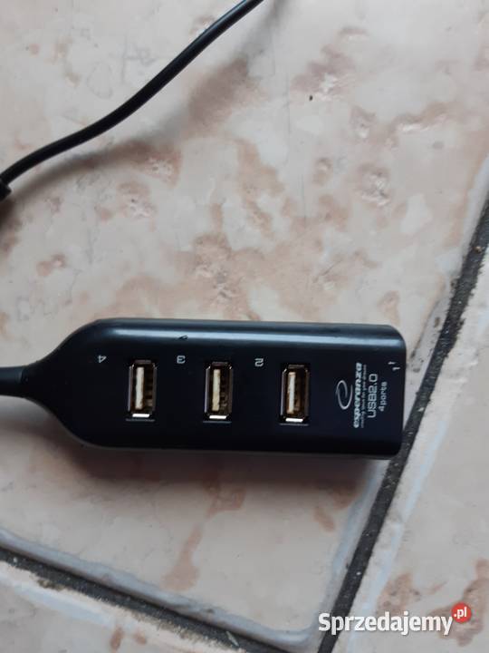 HUB 4 porty kabel 80