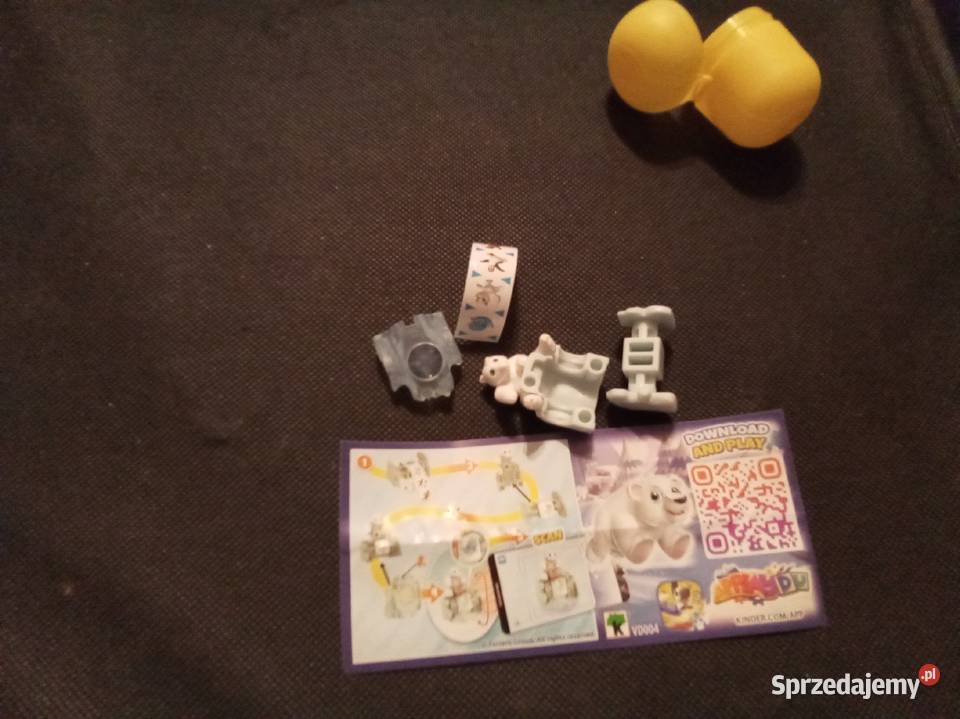 Biały niedźwiedź z kulą do obracania kinder Warszawa