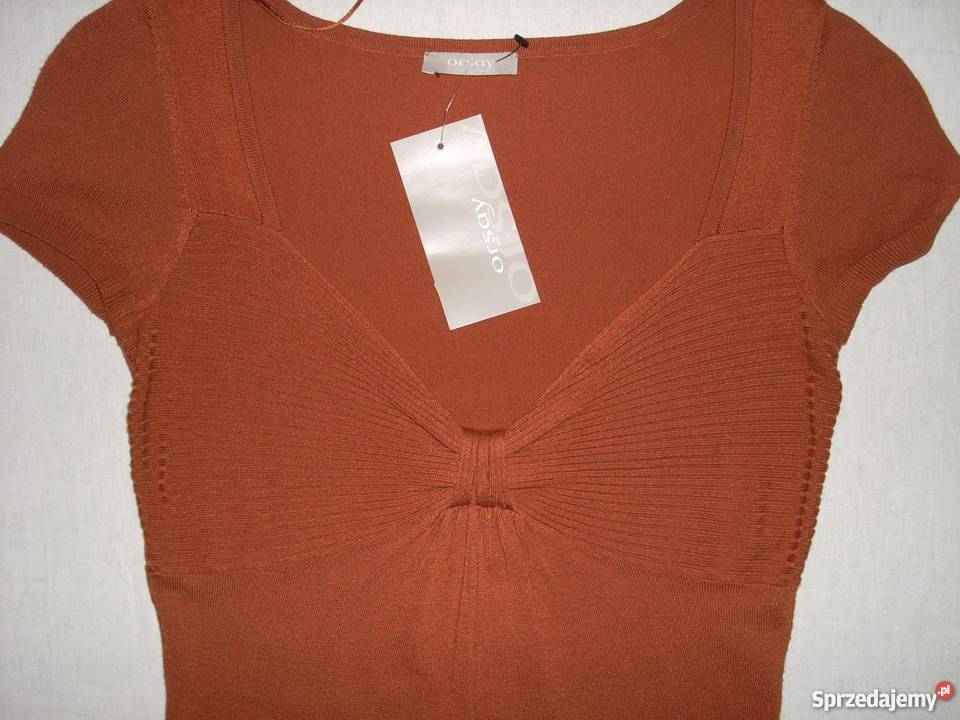 Nowa Karmelowa sukienka Dzianinowa Orsay 34 XS małopolskie Nowy Sącz