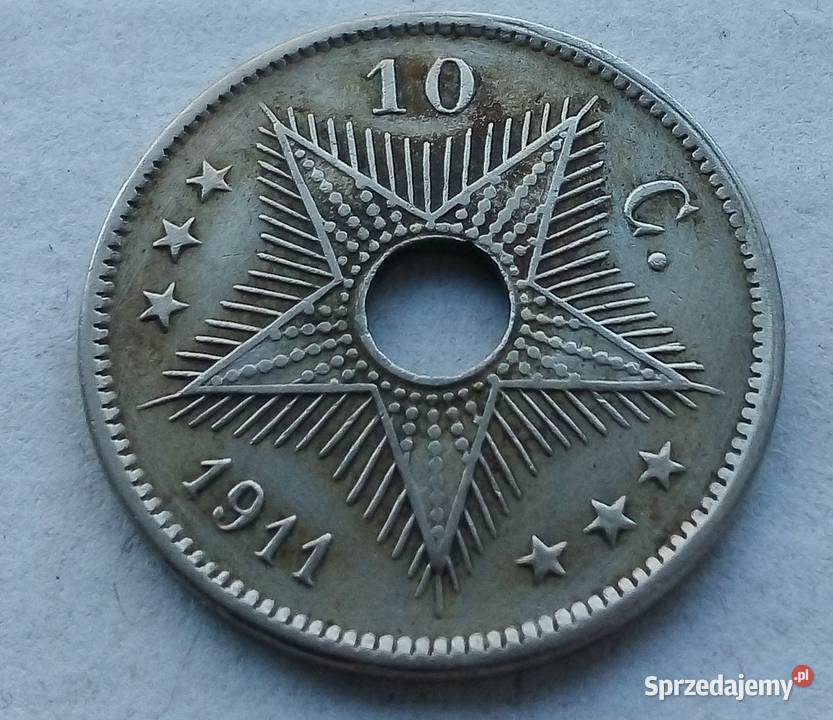 KONGO BELGIJSKIE10 CENTIMÓW1911 r