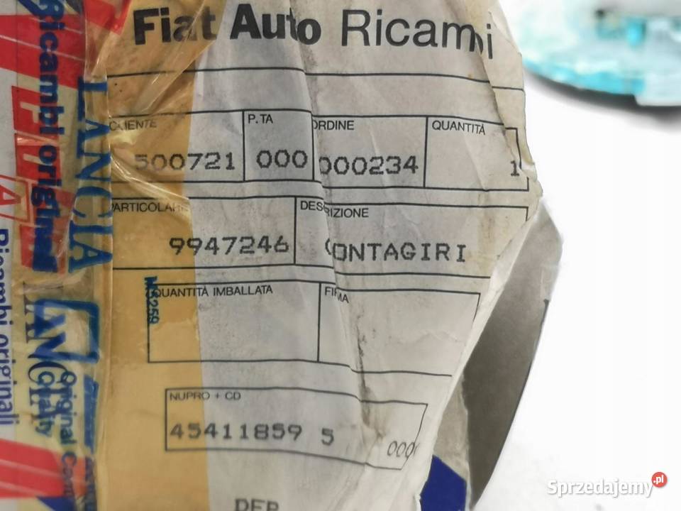 OBROTOMIERZ FIAT PUNTO 19931999 DIESEL ORYGINAŁ Liczniki i zegary