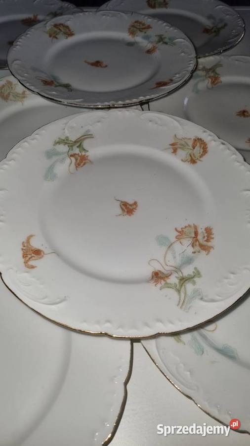 Talerze Deserowe Płaskie