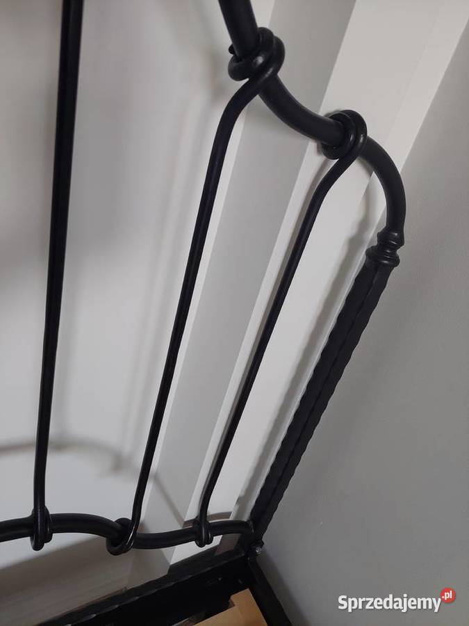 Łóżko kute metalowe 100 x 200 stelaż materac Łomża