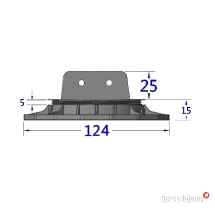 Wspornik regulowany pod legar ETL 1015 mm Czarny sprzedam