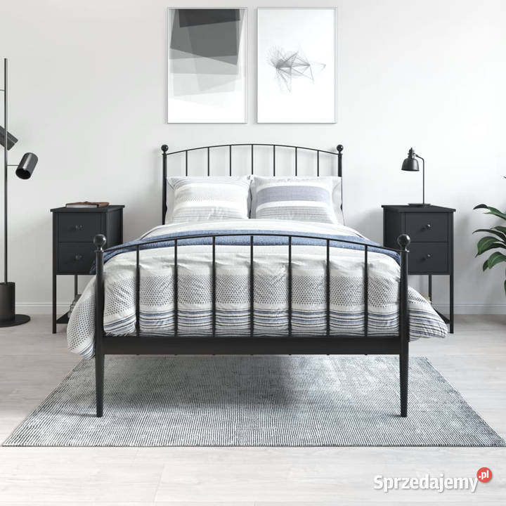 Szafki nocne 2 czarne 32x42x70 WM826094 Warszawa