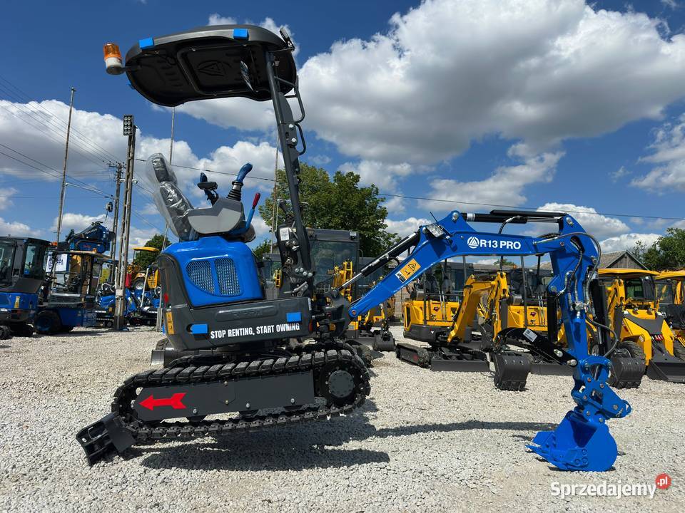 Nowa Minikoparka RIPPA R13 PRO Kubota 1300 Rzeszów