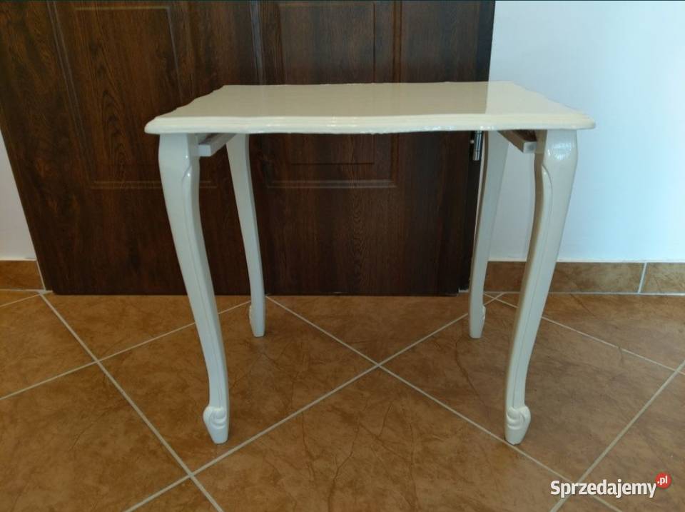 Krzesełko siedzisko taboret biały Ludwikowski 30cm Kołobrzeg sprzedam