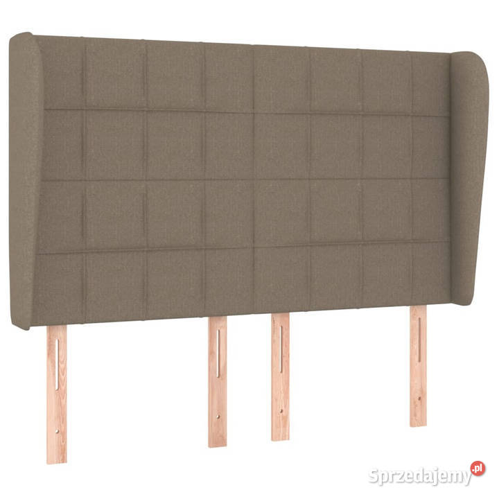 Zagłówek uszak taupe 147x23x118128 tkanina Warszawa