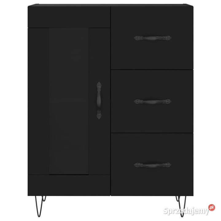 Witrynka czarna 695x34x180 materiał