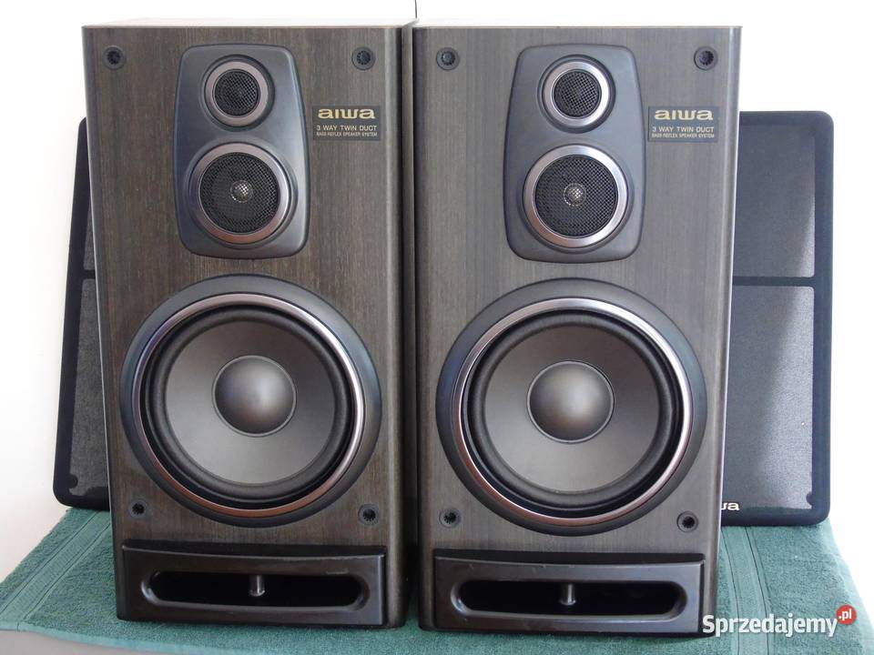 Śliczne kolumny stereo Aiwa SXZ7000 mocne Słuchawki i głośniki podkarpackie Jasło sprzedam