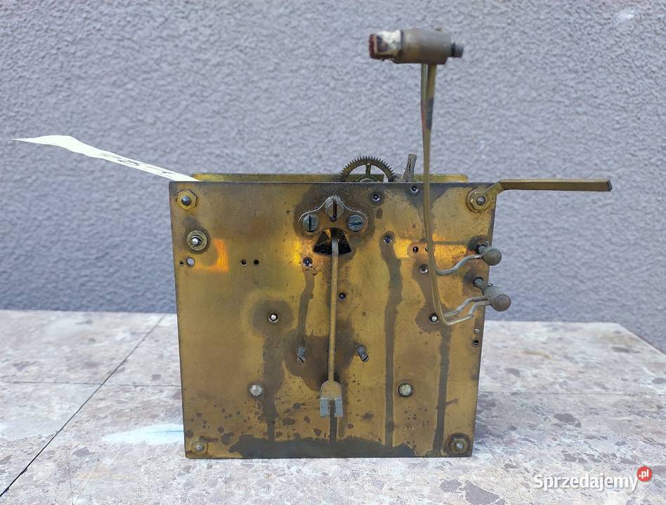 781 Mechanizm starego zegara ściennego Mauthe Tczew