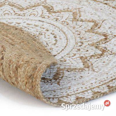 vidaXL Dywan pleciony z juty z nadrukiem 150 Warszawa