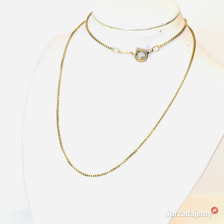 Złoty ŁAŃCUSZEK damski 585 14K WENECJANA 39 złote Warszawa