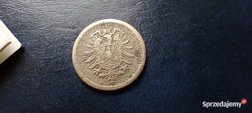 Stare monety 5 fenig 1875 A Niemcy Lesko