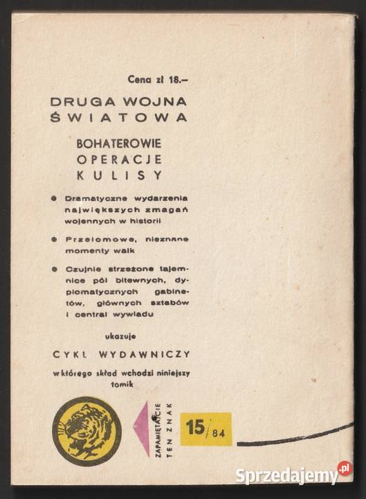 ŻÓŁTY TYGRYS NASŁUCH DZIAŁA 1984