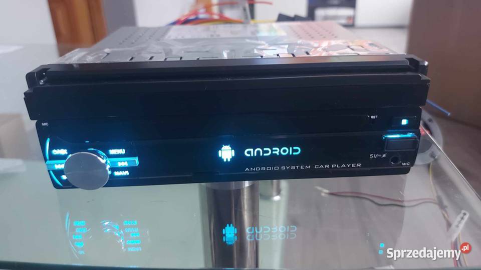 Radio 1 DIN wysuwane Android USB Bluetooth