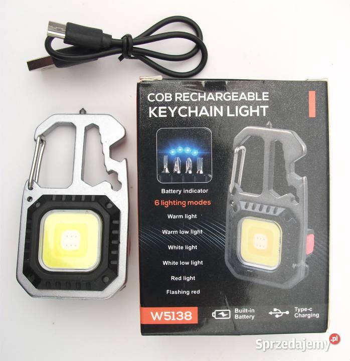 Latarka LED COB Wielofunkcyjne Narzędzie