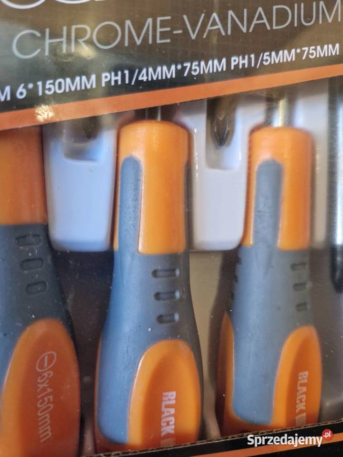 Zestaw Wkrętaków ŚRUBOKRĘTY Black 28717 Głogowa sprzedam