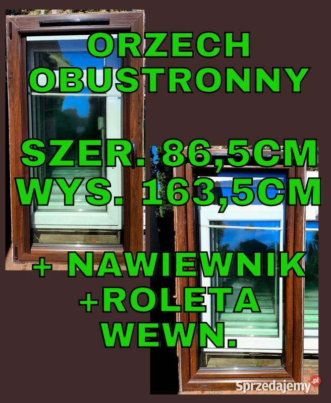 OKNO PCV 87x164 RUL okna używane otwór 90x170 Ropczyce