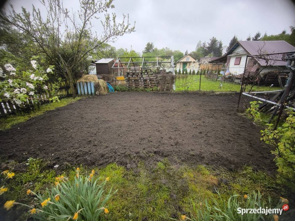 Działka Rod Wygon 6ar dużo nasadzeń kominek Chełm