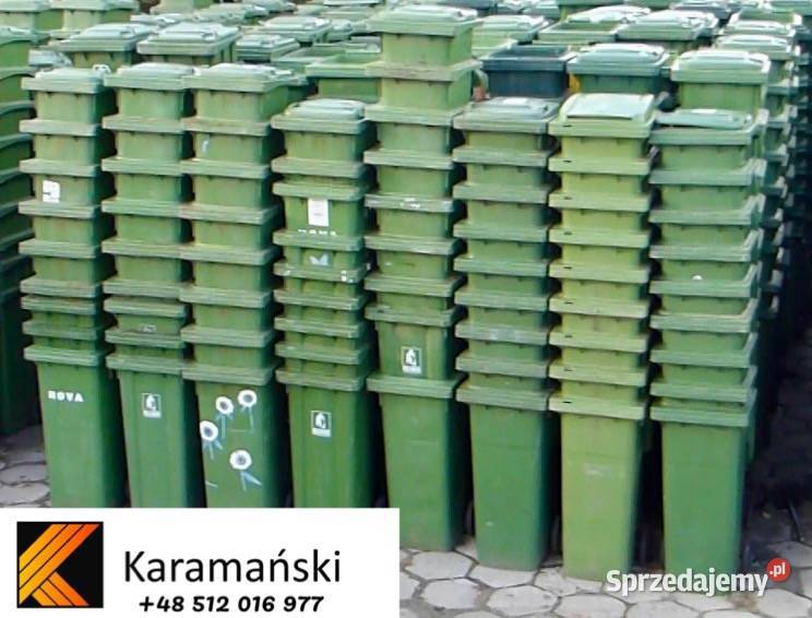używane pojemniki na odpady 120 L 140 L 240 L Koszalin sprzedam