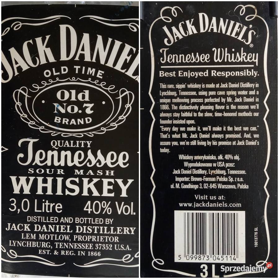 Butelka Jack Daniels 3L Rybnik sprzedam
