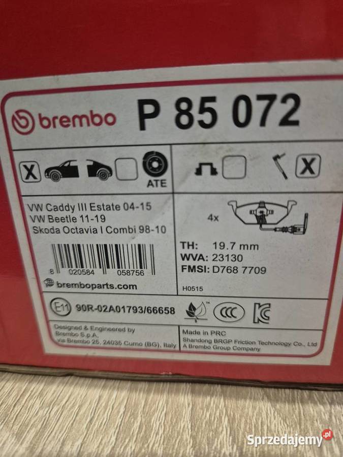 Klocki hamulcowe przód brembo Audi Skoda VW Ruda Śląska