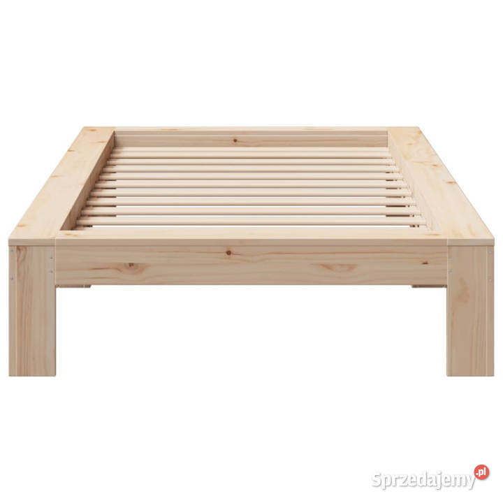 Rama łóżka bez materaca lite drewno sosnowe 32cm