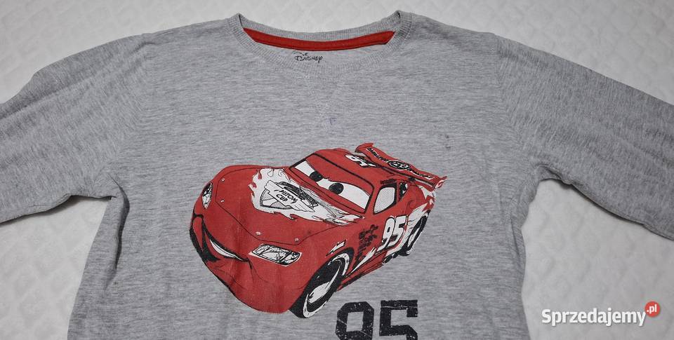 Koszulka długi rękaw chłopięca szara Auta Cars Czeladź