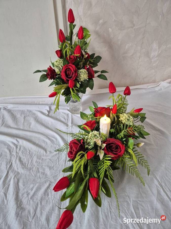 Kompozycja stroik na cmentarz Komplet wielkopolskie Pleszew