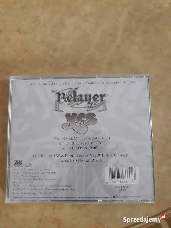 YES Relayer Atlantic Recording Corporation Płyty i kasety Rzeszów