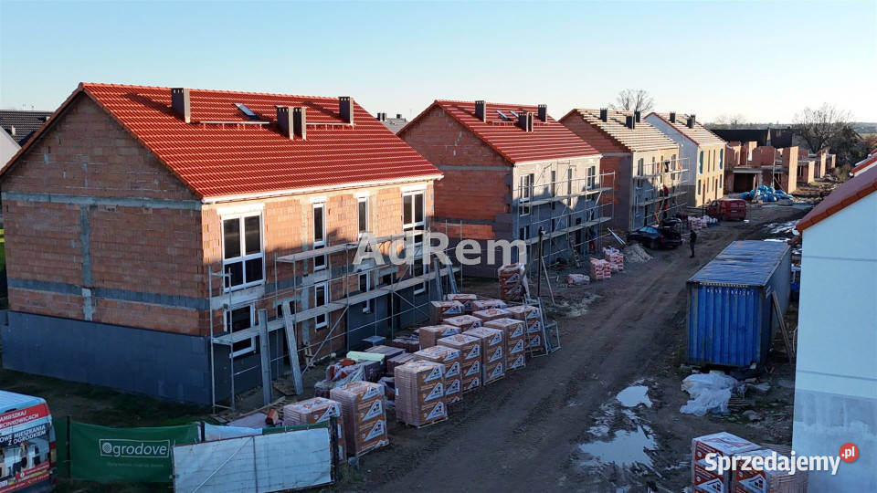 Dom bliźniak 9286m2 Czernica Ogrodowa do wykończenia dolnośląskie